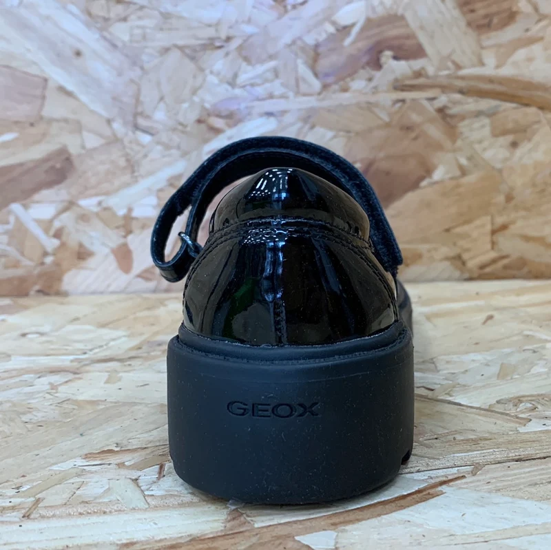 Geox Kinder Casey GP Lackschuh – Schwarz