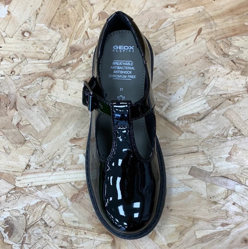Geox Kinder Casey GE Lackschuh – Schwarz