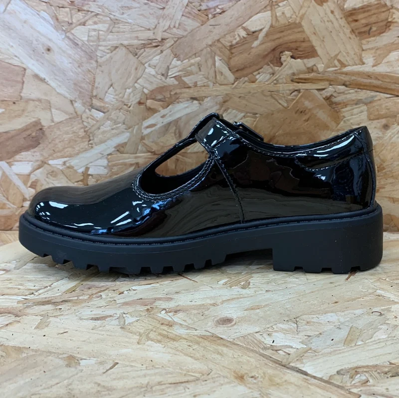 Geox Kinder Casey GE Lackschuh – Schwarz