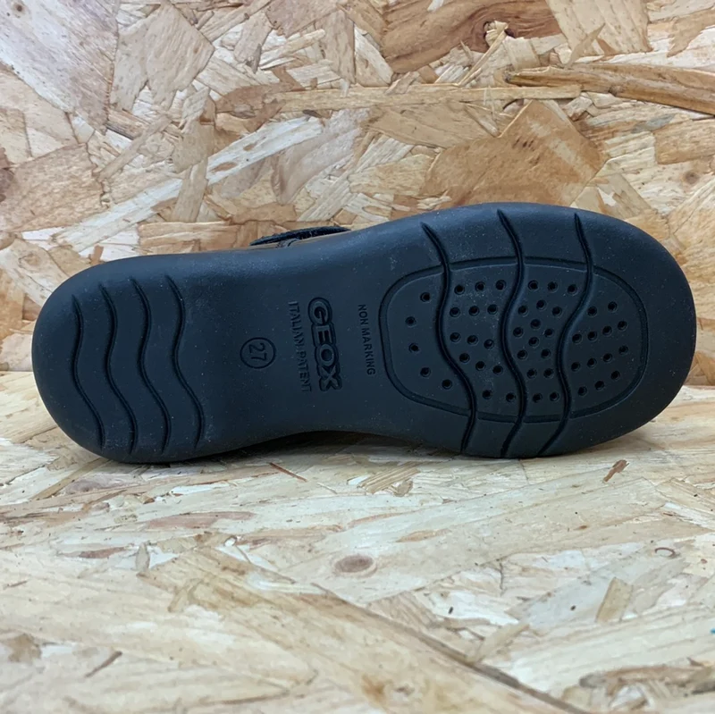 Geox Naimara GB Lacklederschuh für Kinder – Schwarz
