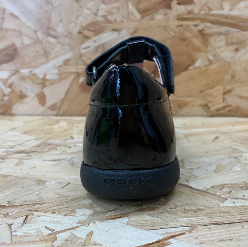 Geox Naimara GB Lacklederschuh für Kinder – Schwarz