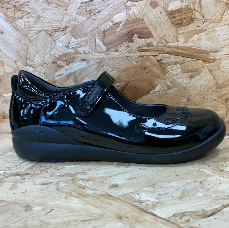 Biomecanics Kinder Dolly Schulschuh aus Lackleder – Schwarz