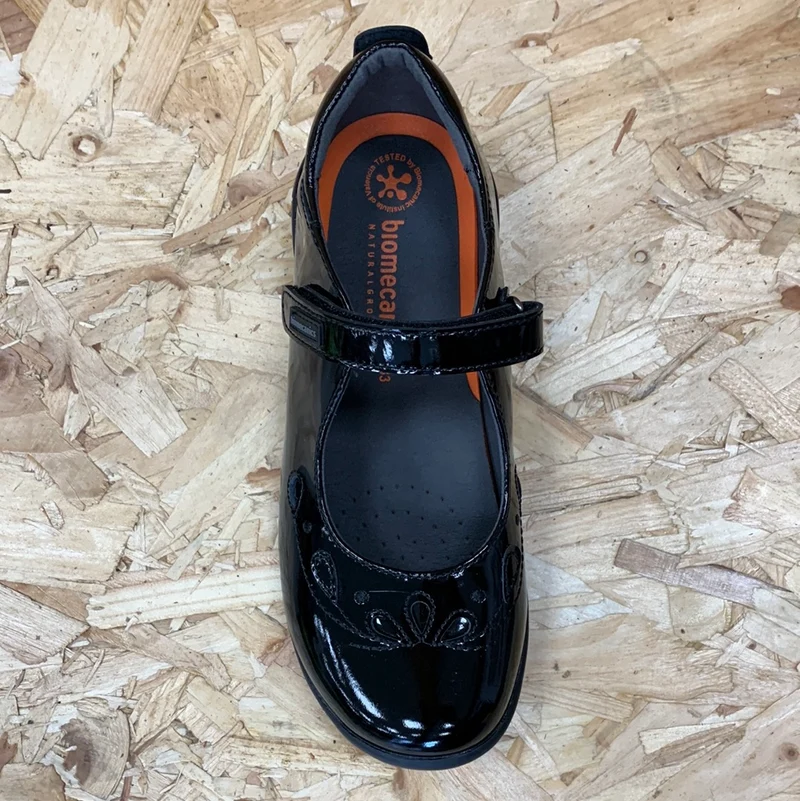 Biomecanics Kinder Dolly Schulschuh aus Lackleder – Schwarz