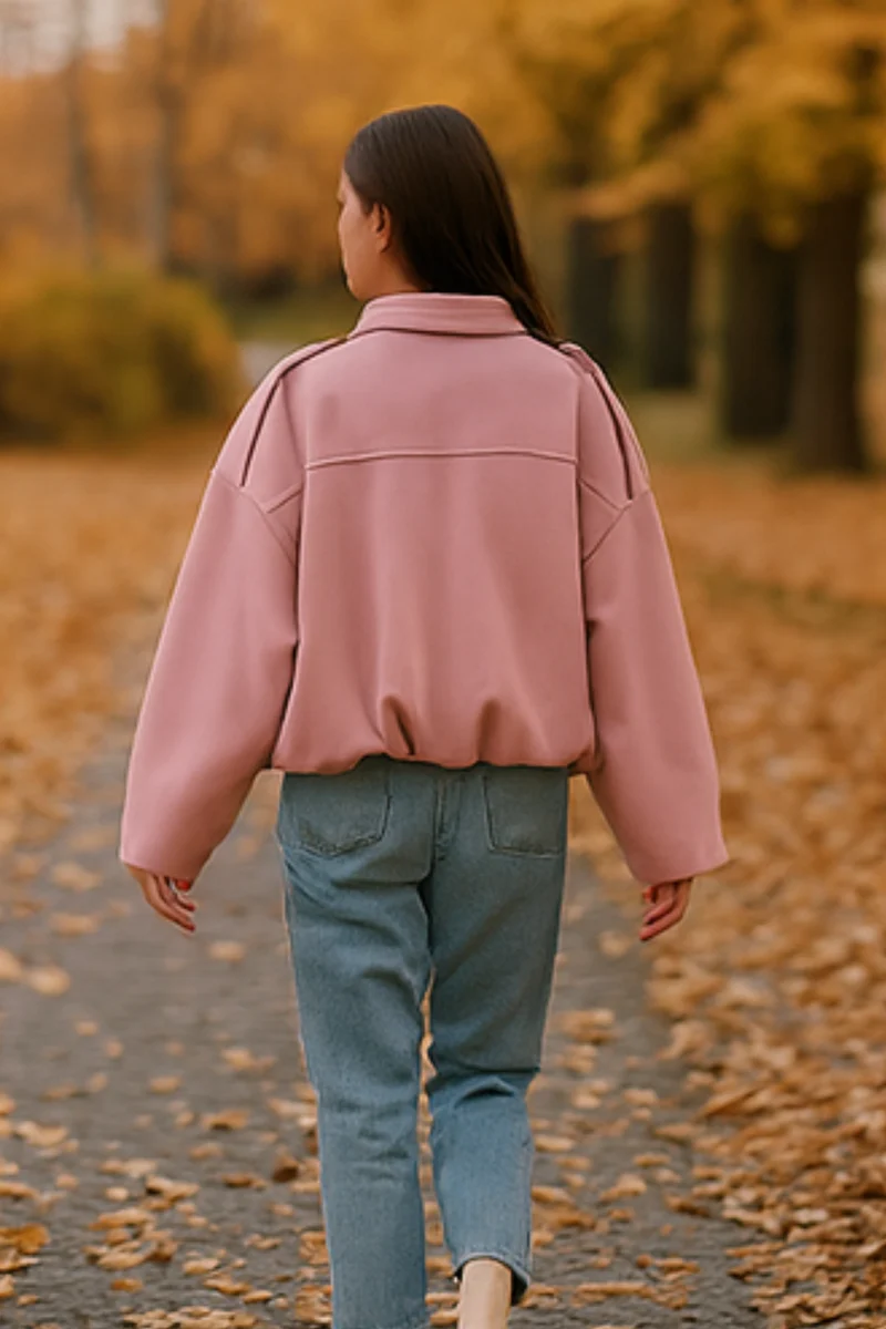 Nala Vintage Oversized Jacket | Rosa