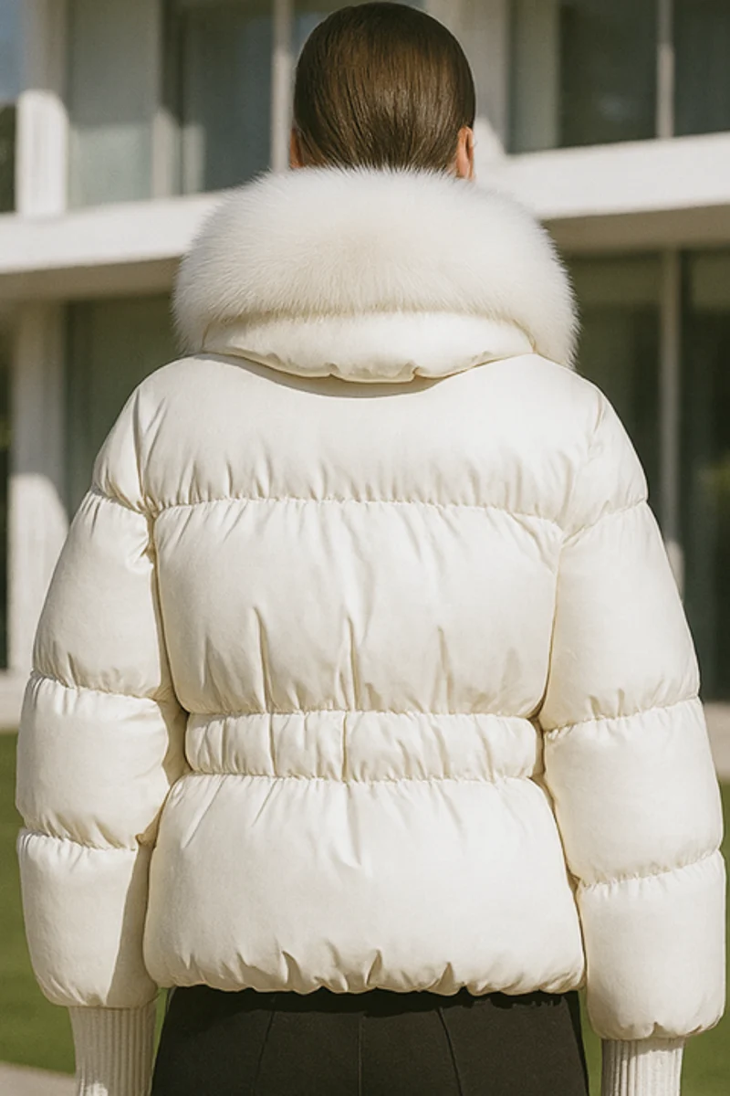 Indila | Jacke mit Fellkragen