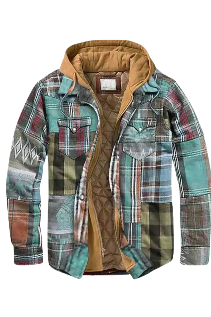 Harper | Patchwork Geruite Jas