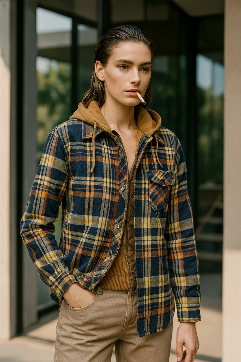 Harper | Patchwork Geruite Jas