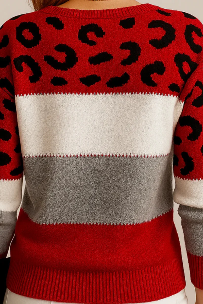 Paella | Strickpullover mit Leopardenmuster