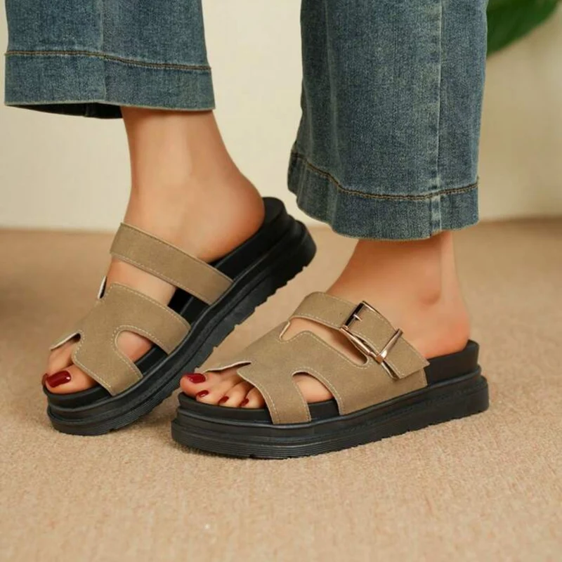 Vanna Orthopädische Sandalen mit elegantem Design | Khaki