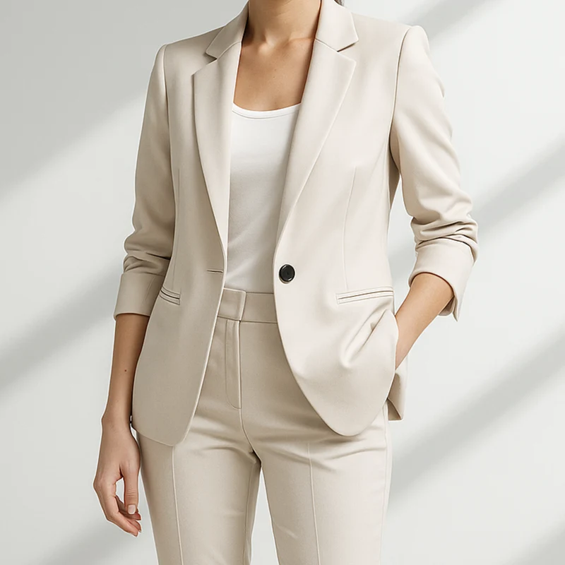 Sola Zweiteiliger Blazer-Set | Weiß