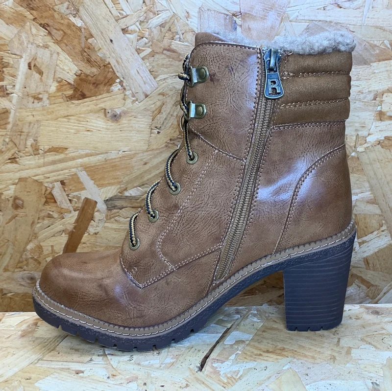 Refresh Fashion-Stiefelette für Damen – Kamel