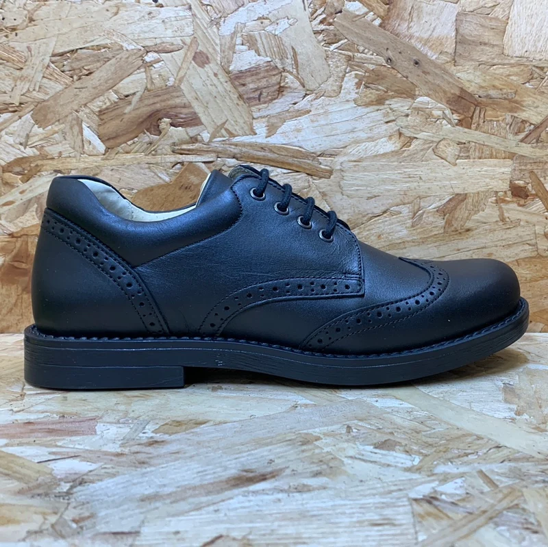 Petasil Kinder Moses Lederschuh – Schwarz