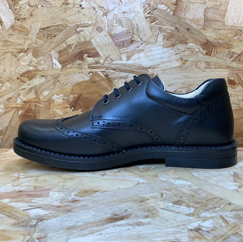 Petasil Kinder Moses Lederschuh – Schwarz