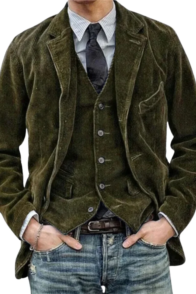 Jory Vintage Weste & Jacke | Grün