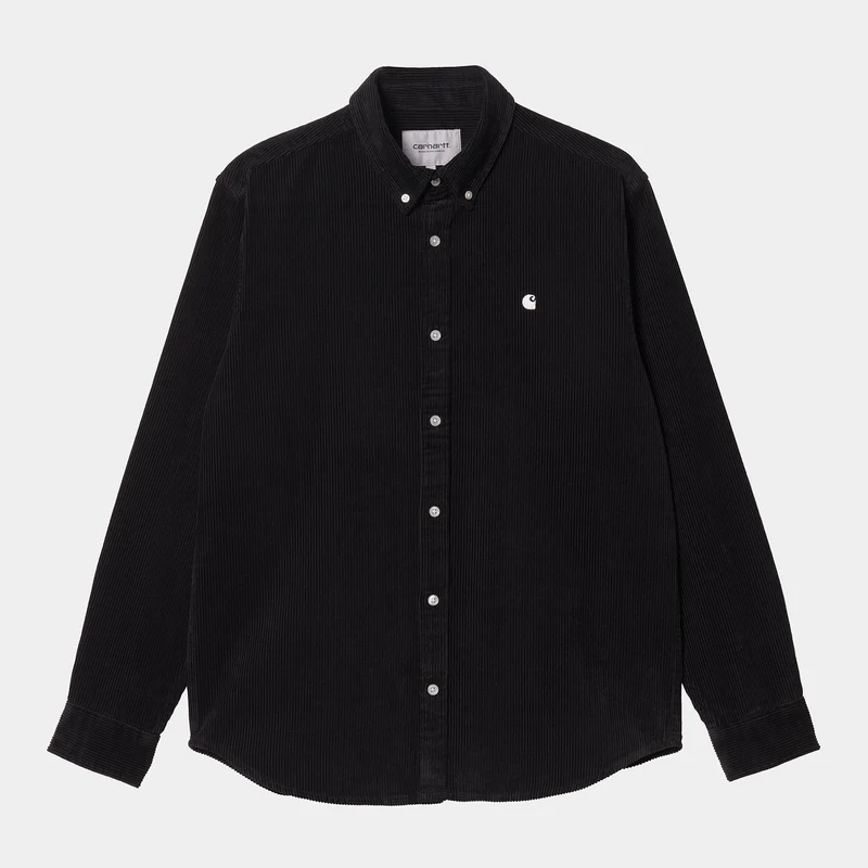 Carhartt WIP Herren Madison Langarmhemd – Schwarz