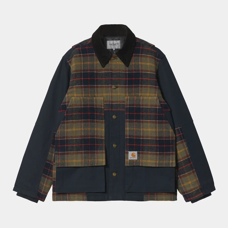 Carhartt WIP Highland-Wolljacke für Herren – Dunkelblau