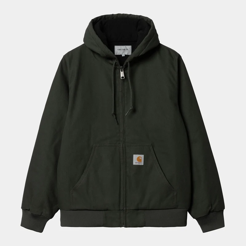 Carhartt WIP Aktive Herren-Jacke aus Bio-Baumwolle – Buchsbaum