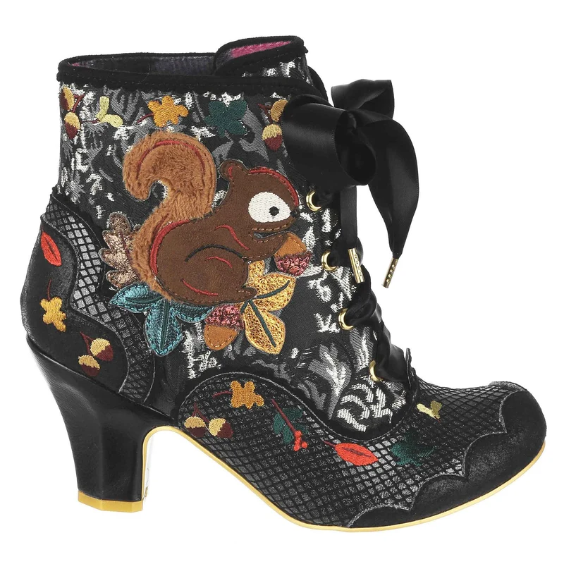 Irregular Choice Damen Squirrel Away High Heel - Schwarz