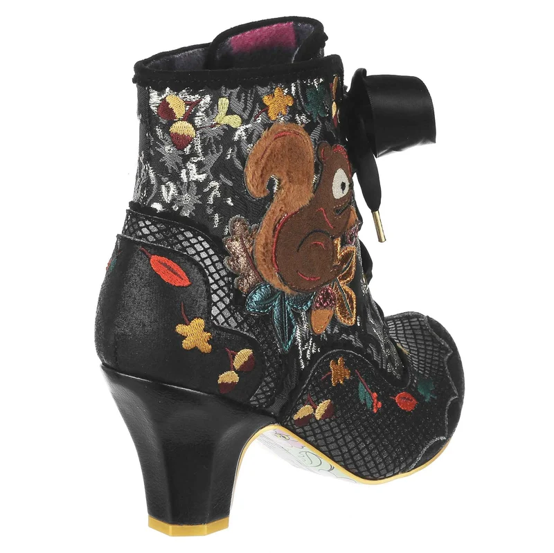 Irregular Choice Damen Squirrel Away High Heel - Schwarz