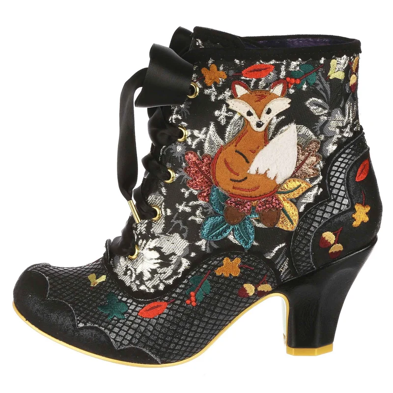 Irregular Choice Damen Squirrel Away High Heel - Schwarz