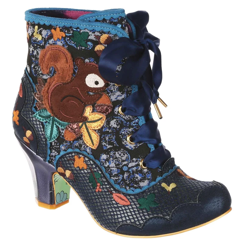 Irregular Choice Damen Squirrel Away High Heel - Blau