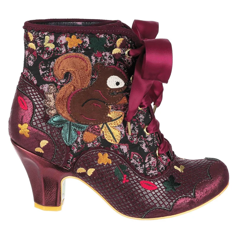 Irregular Choice Damen Squirrel Away High Heel - Rot