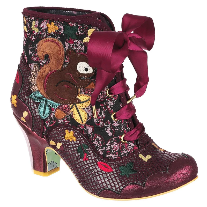 Irregular Choice Damen Squirrel Away High Heel - Rot