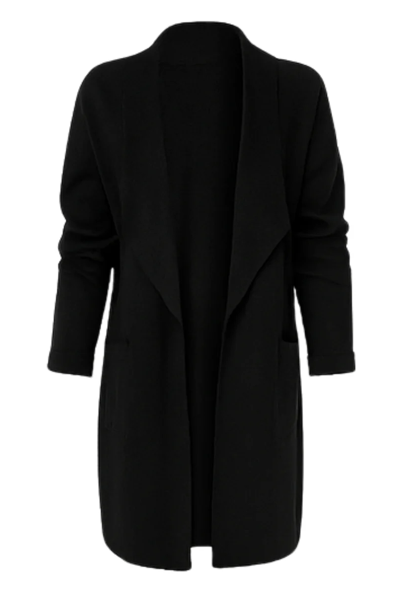 Nisha Langer Cardigan | Schwarz