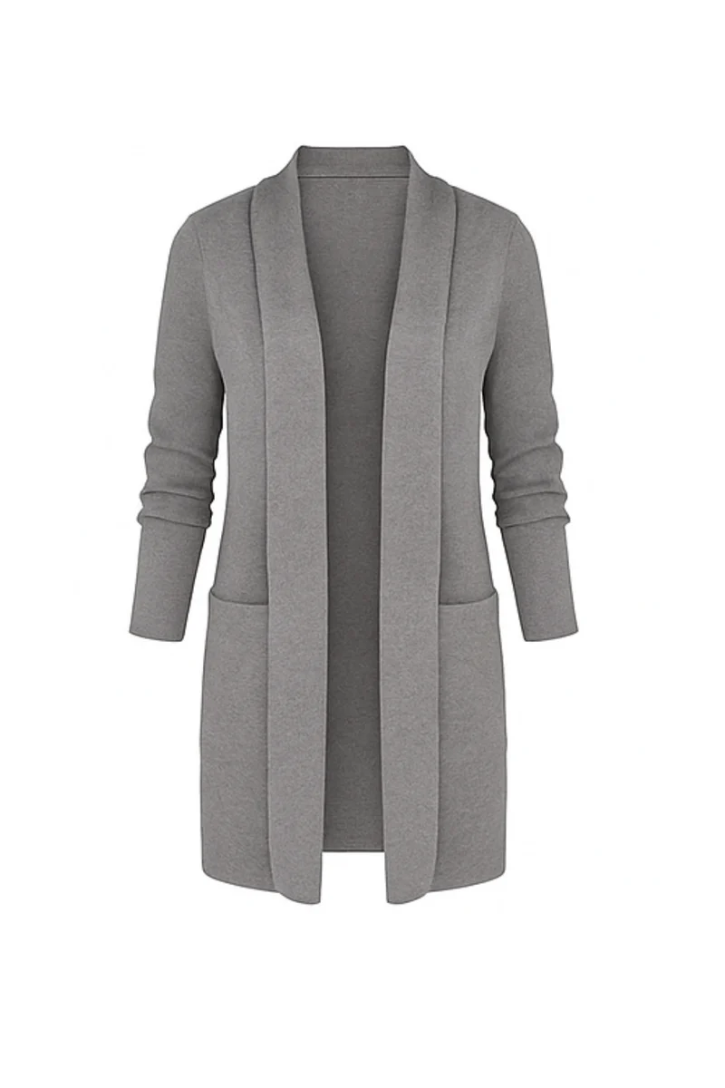 Nisha Langer Cardigan | Grau