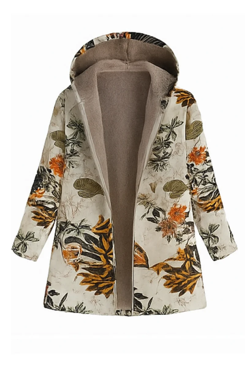 Lamelia Jacke mit Fleecefutter | Beige