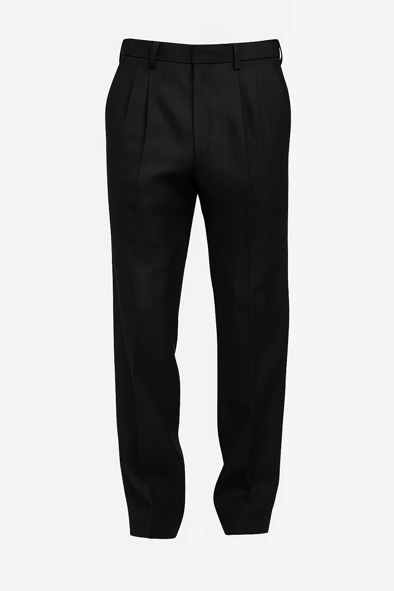 Alvric Klassische Leinenhose | Schwarz