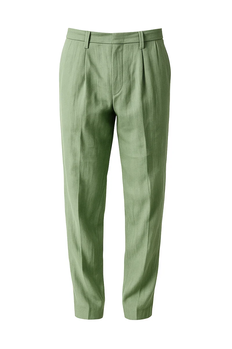 Alvric Klassische Leinenhose | Grün