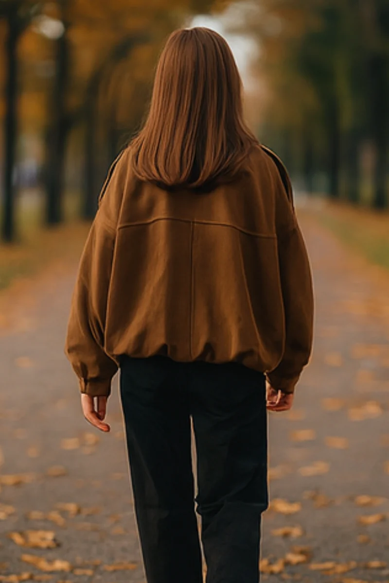 Nala Vintage Oversized Jacket | Braun