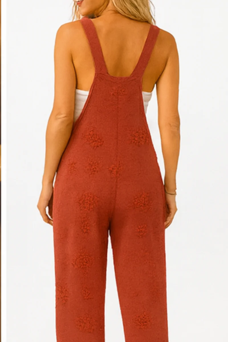 Mayah Künstlerischer Overall-Jumpsuit | Rot