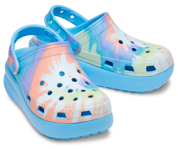 Crocs Klassischer Tie Dye Cutie Crush Clog für Kinder – Oxygen