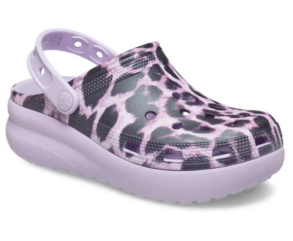 Crocs Klassischer Tier-Cutie-Clog für Kinder – Leopard