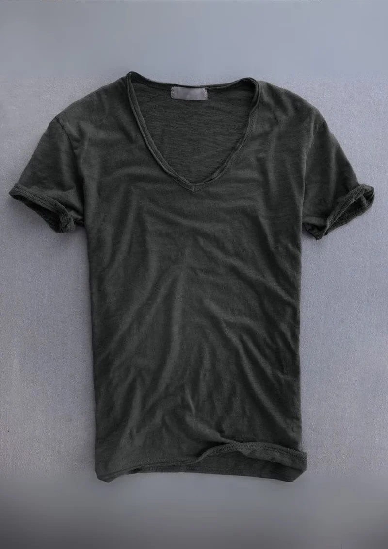 Jadrien Sunspel T-Shirt aus Bio-Baumwolle | Dunkelgrau