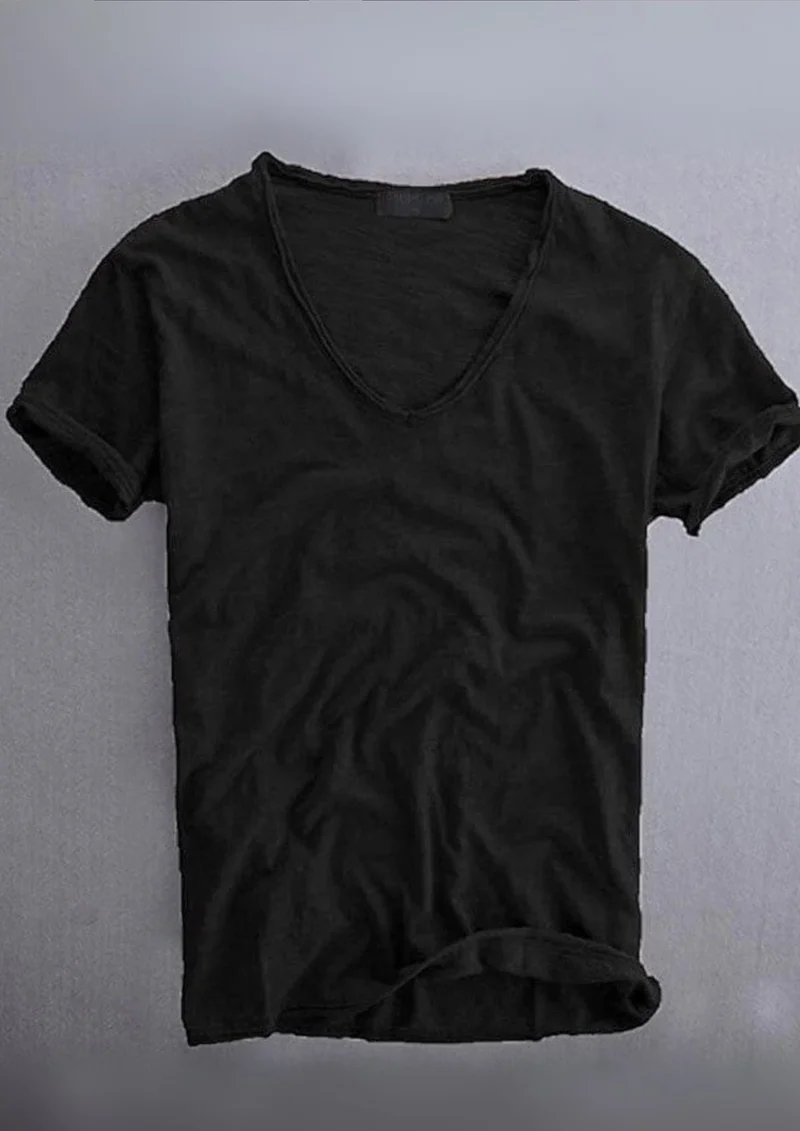 Jadrien Sunspel T-Shirt aus Bio-Baumwolle | Schwarz