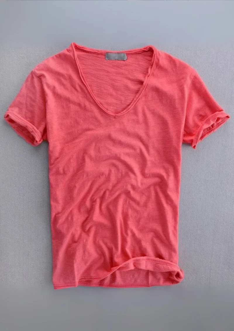 Jadrien Sunspel T-Shirt aus Bio-Baumwolle | Rot