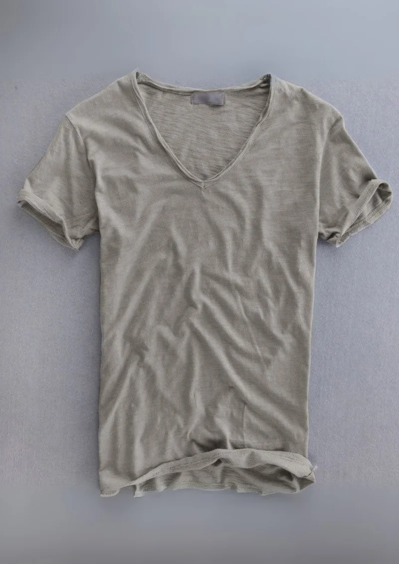 Jadrien Sunspel T-Shirt aus Bio-Baumwolle | Grau
