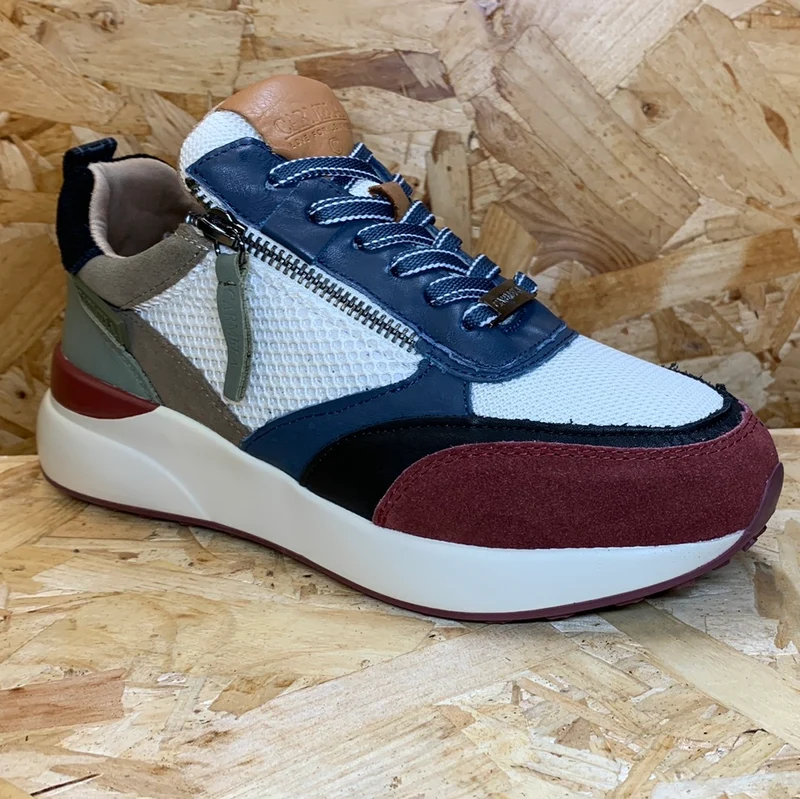 Carmela Mode-Sneaker aus Leder für Damen – Jeansblau