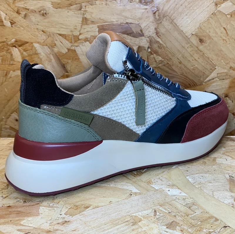 Carmela Mode-Sneaker aus Leder für Damen – Jeansblau