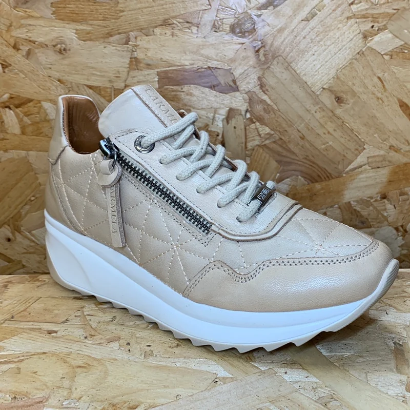 Carmela Mode-Sneaker aus Leder für Damen – Beige