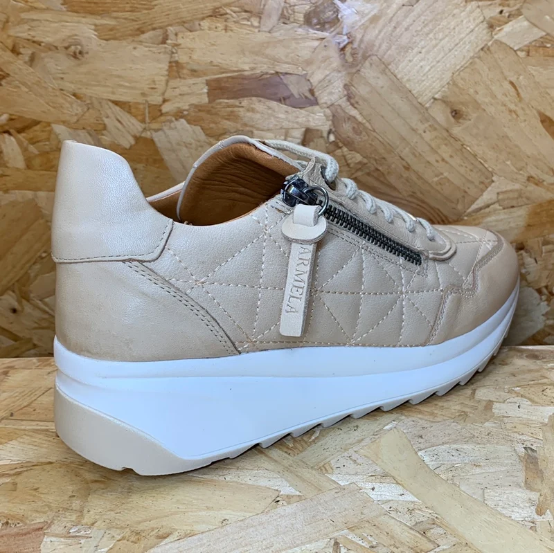 Carmela Mode-Sneaker aus Leder für Damen – Beige