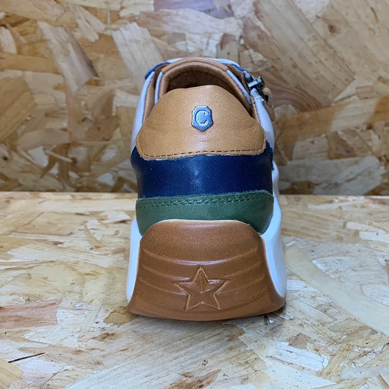 Carmela Mode-Sneaker aus Leder für Damen – Marineblau