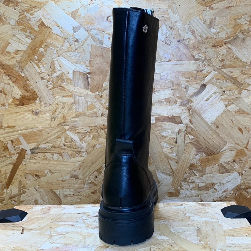 Xti Damenmode-Schnürstiefel – Schwarz