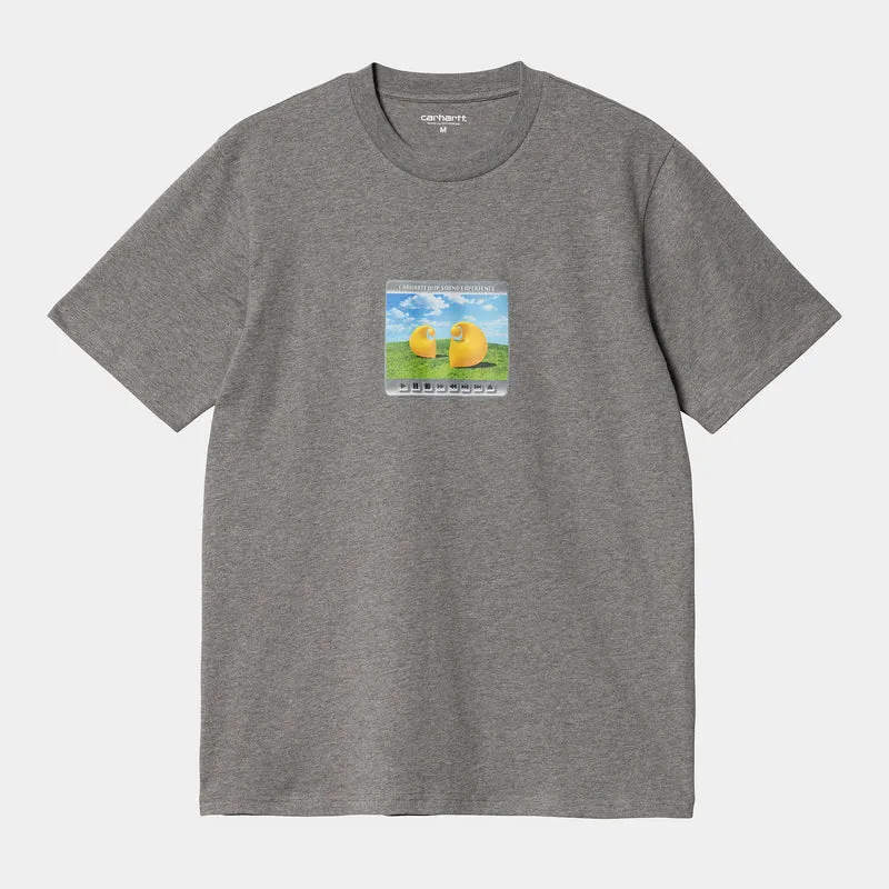 Carhartt WIP Herren Sound Experience Kurzarm-T-Shirt – Dunkelgrau meliert