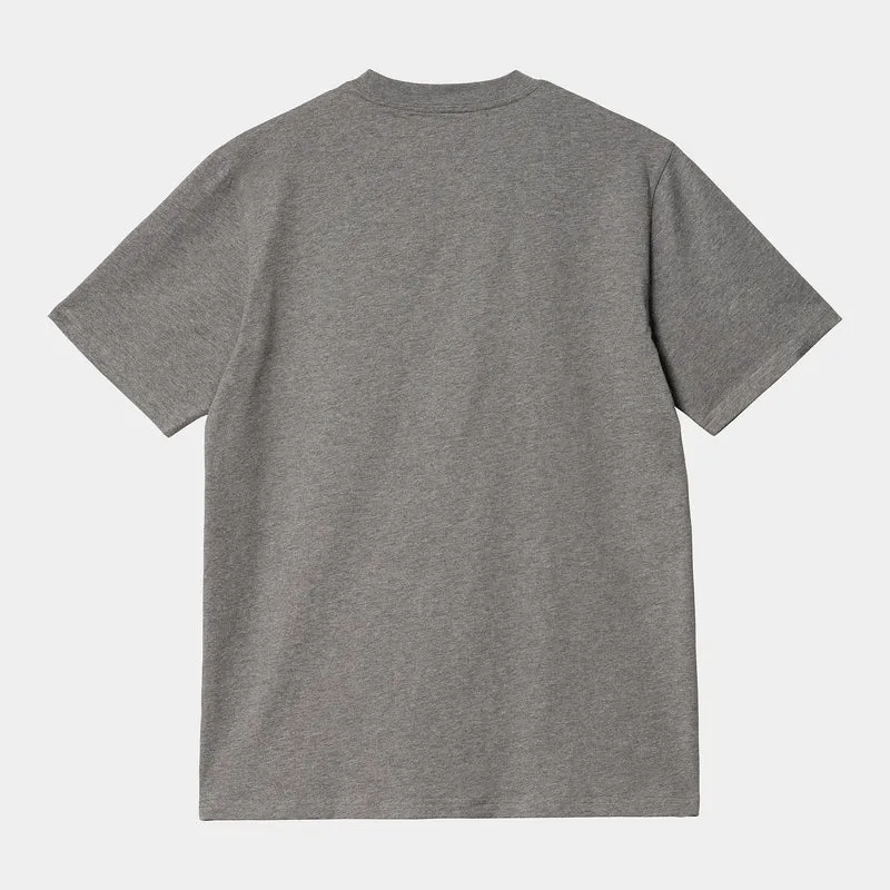 Carhartt WIP Herren Sound Experience Kurzarm-T-Shirt – Dunkelgrau meliert