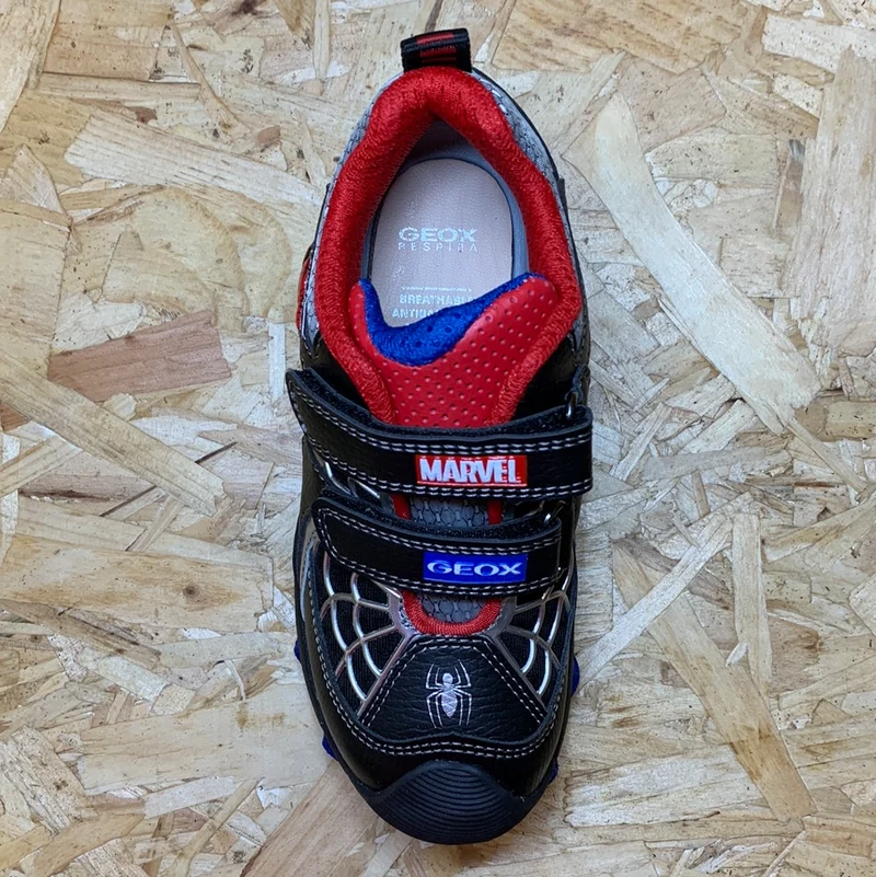Geox Kinder Marvel Spiderman Turnschuhe - Schwarz