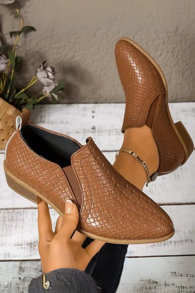 Xandra Orthopädische Oxford-Schuhe aus Leder | Braun